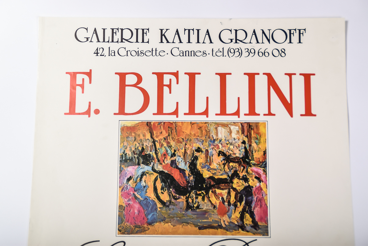 Emmanuel and Lucette Bellini 1981 Art Poster