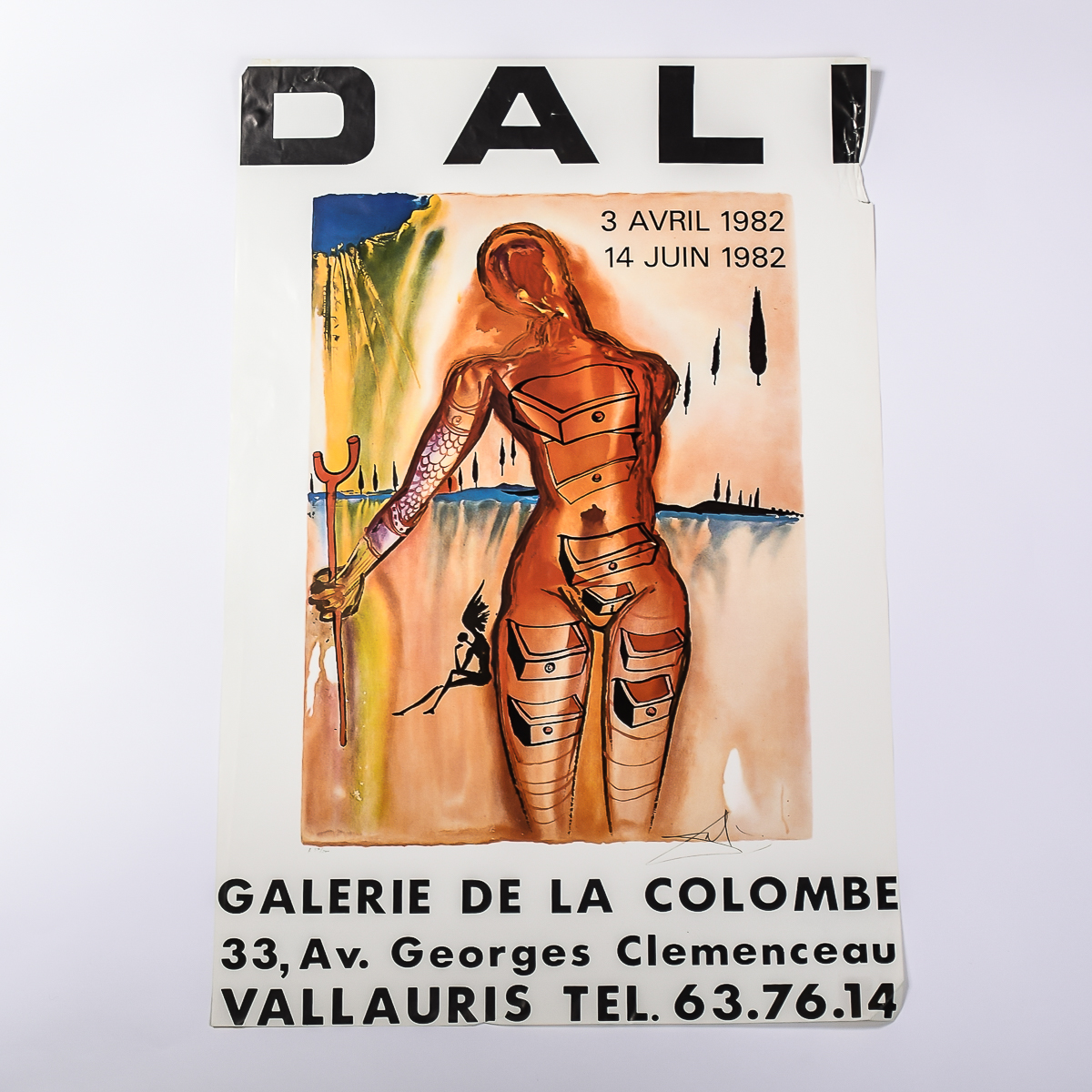 1982 French Salvador Dali Art Poster