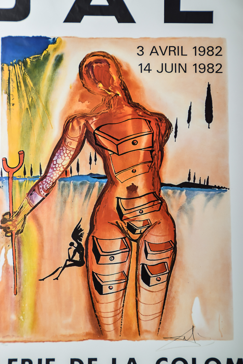 1982 French Salvador Dali Art Poster