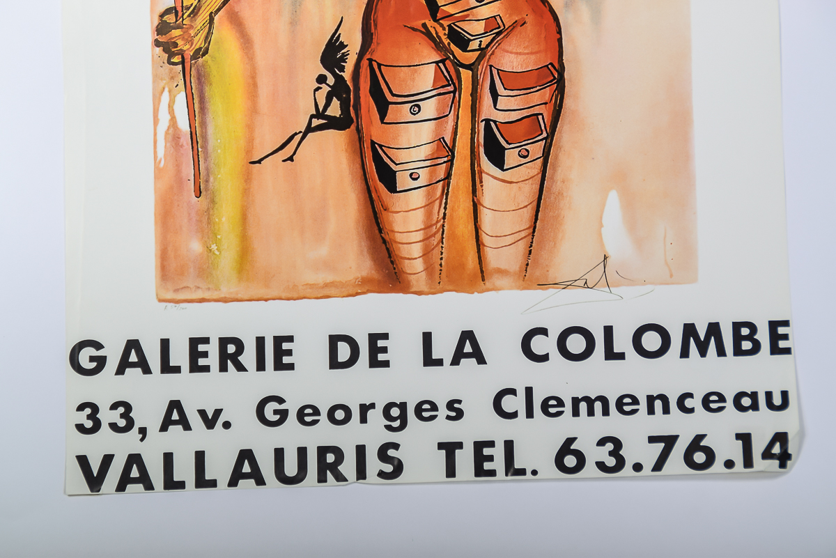 1982 French Salvador Dali Art Poster