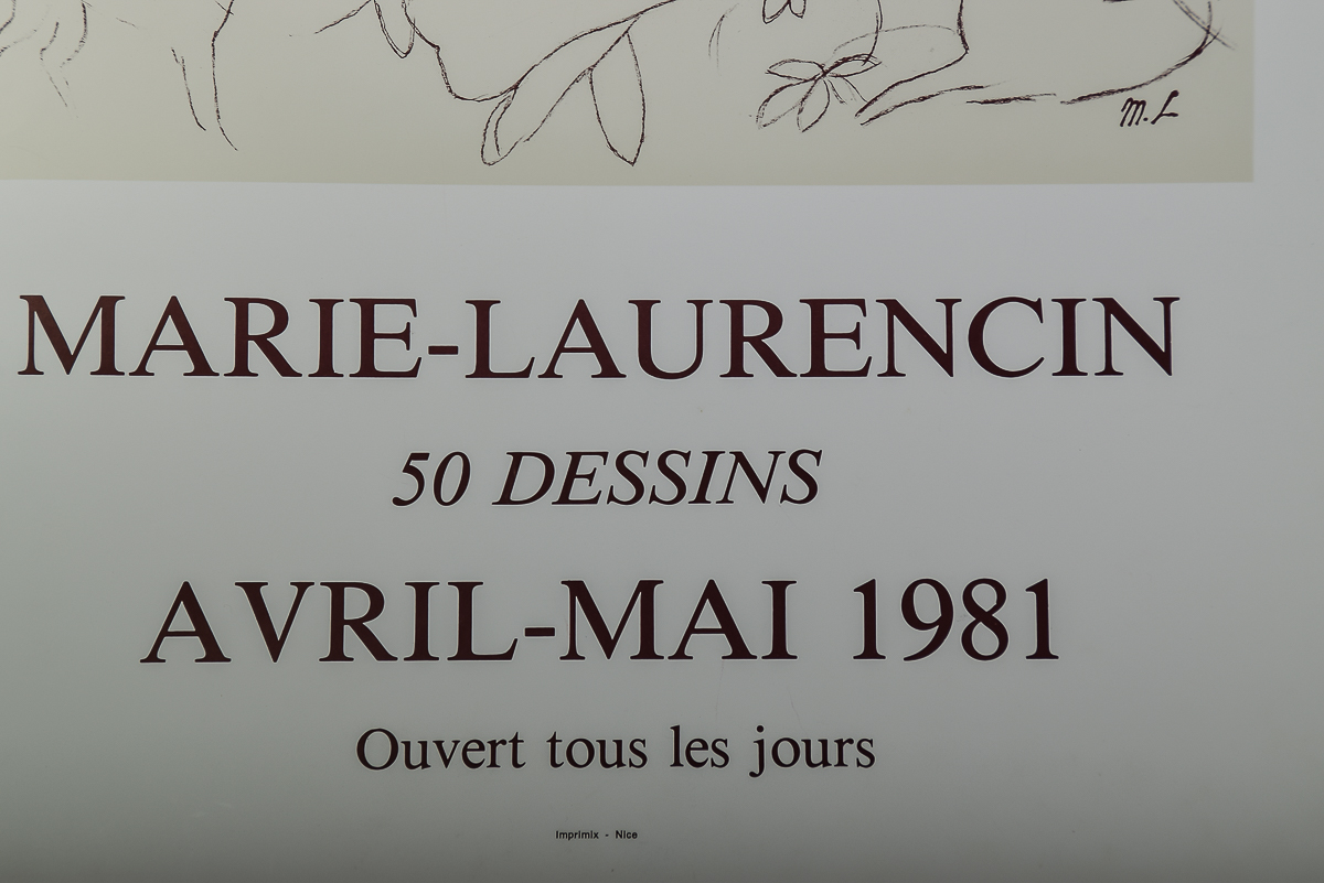 1981 French Marie-Laurencin Art Poster