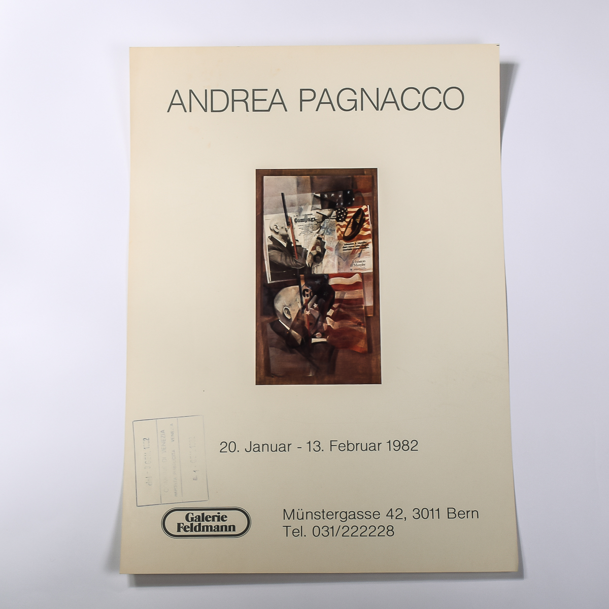 1982 Andrea Pagnacco Comune di Venezia Poster