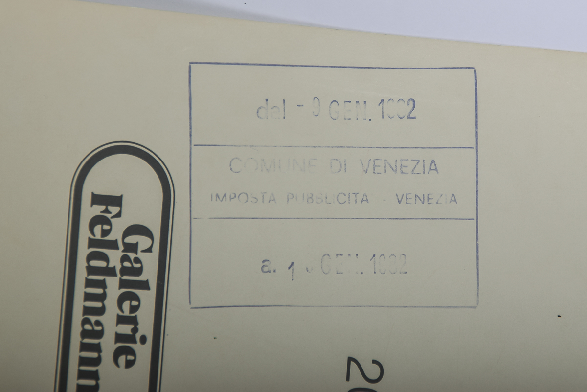 1982 Andrea Pagnacco Comune di Venezia Poster