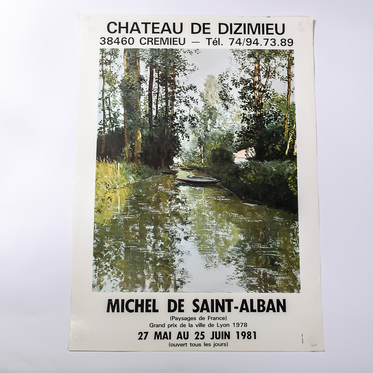 1981 French Michel De Saint-Alban Art Poster