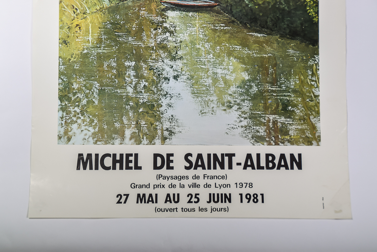 1981 French Michel De Saint-Alban Art Poster