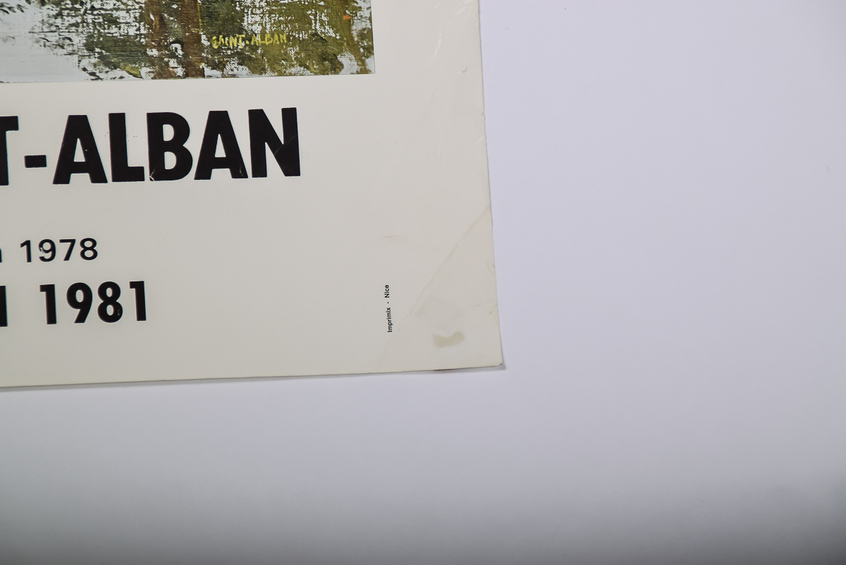 1981 French Michel De Saint-Alban Art Poster