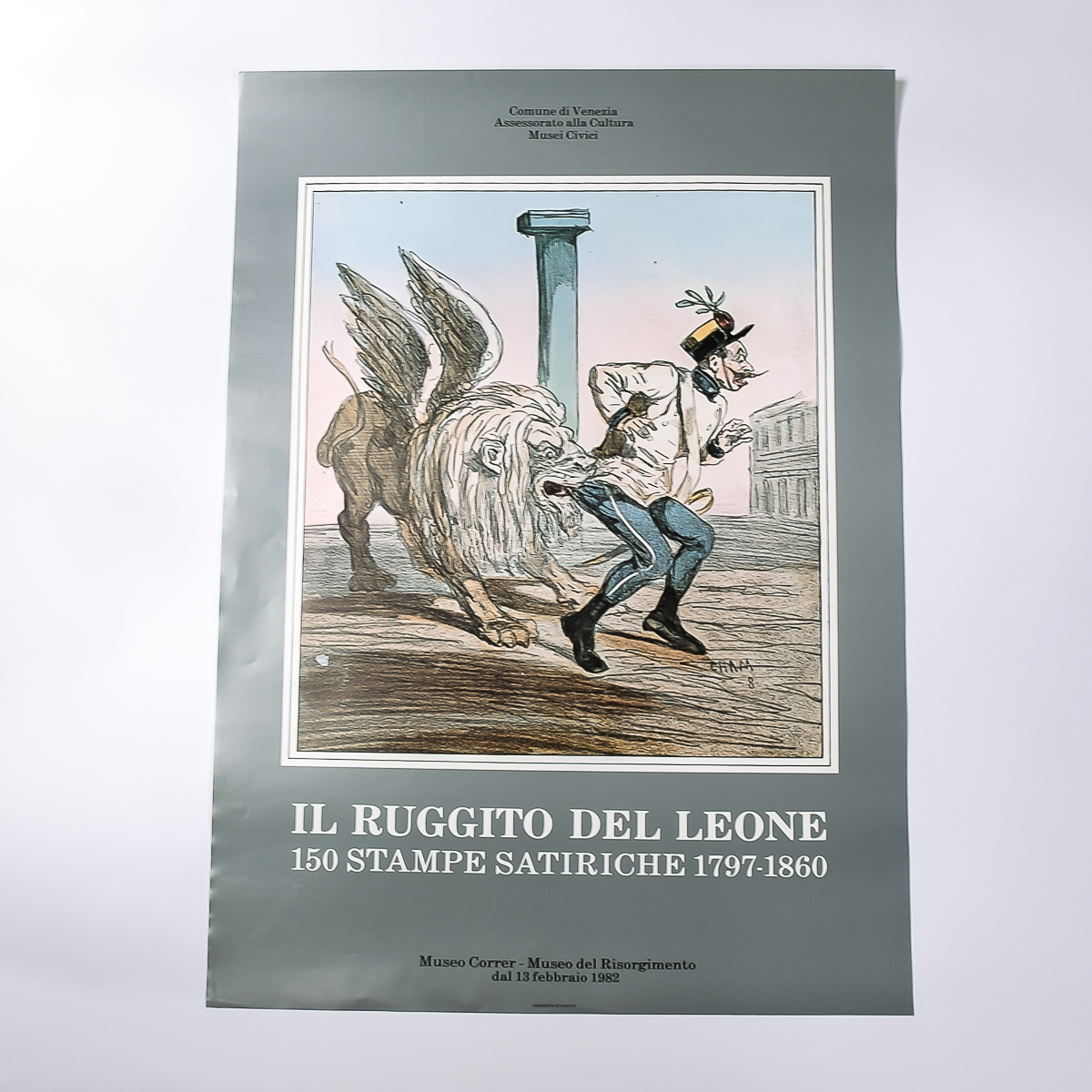 1982 Il Ruggito Del Leone Comune di Venezia Poster