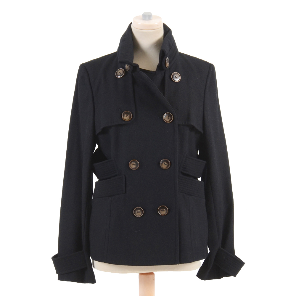 Hydraulic Wool Blend Pea Coat