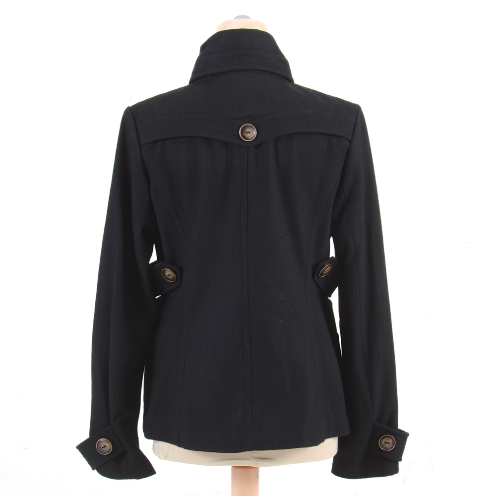 Hydraulic Wool Blend Pea Coat