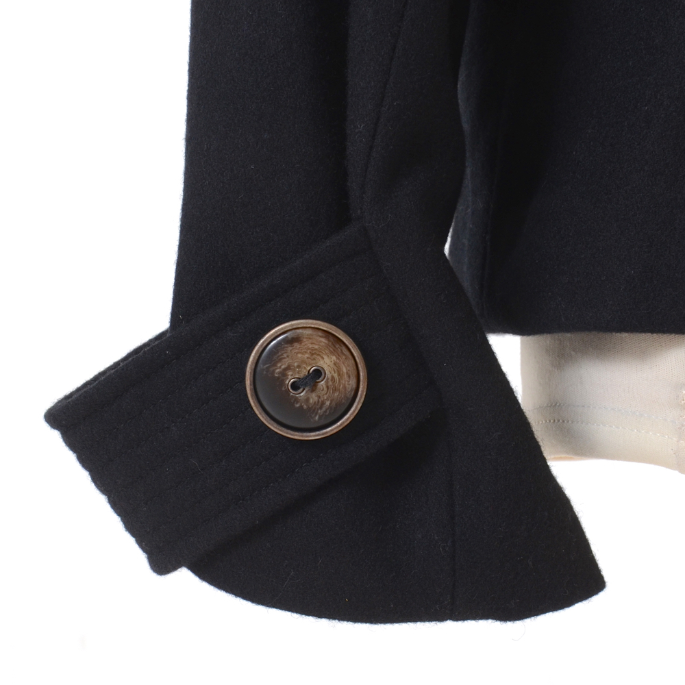 Hydraulic Wool Blend Pea Coat