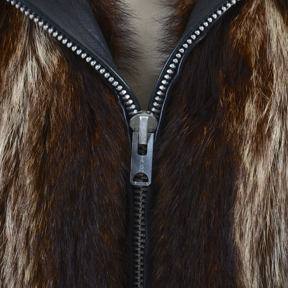 1960s Vintage Furs by Irving Poloniecki Raccoon Fur Coat