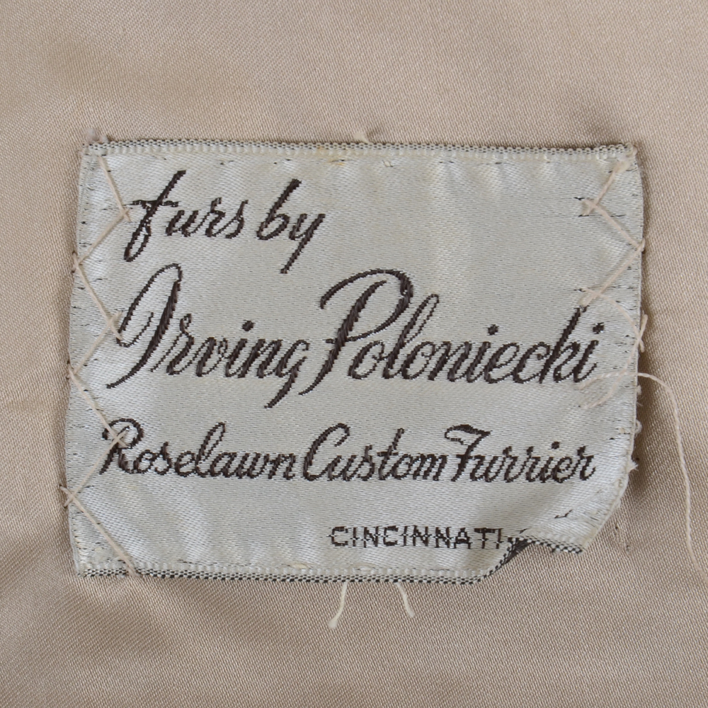 1960s Vintage Furs by Irving Poloniecki Raccoon Fur Coat