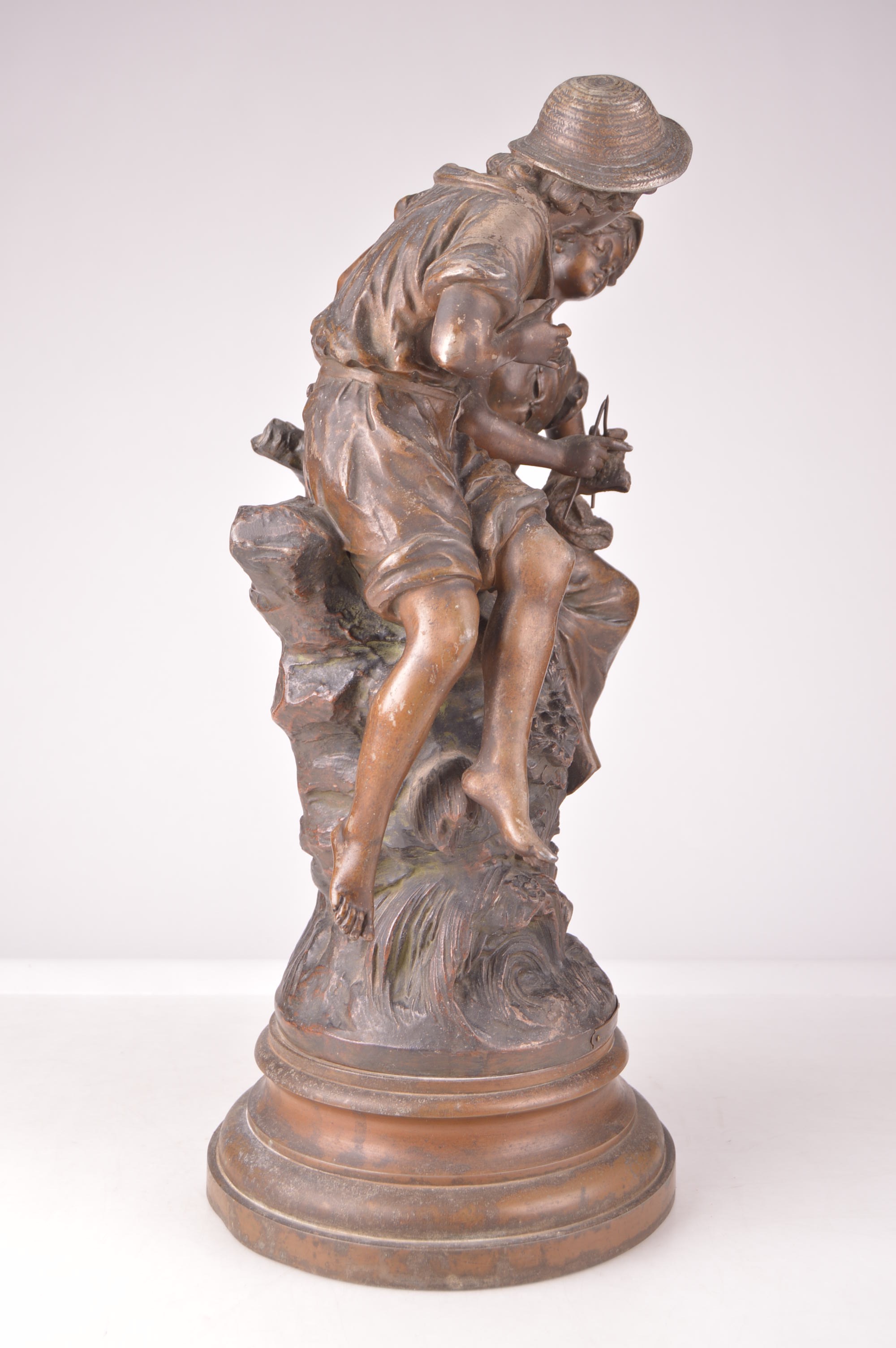 "Pastorale" Bronze Sculpture After Auguste Moreau