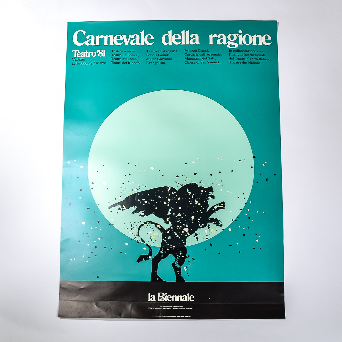 1981 Carnevale della ragione La Biennale Poster