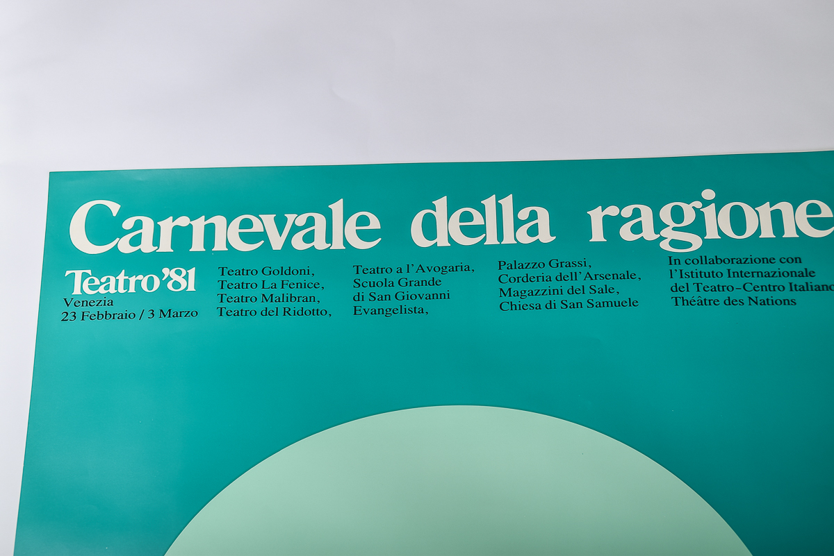 1981 Carnevale della ragione La Biennale Poster