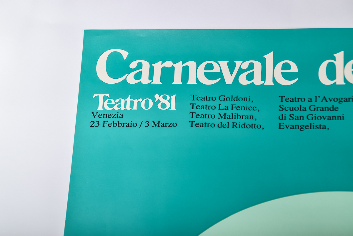 1981 Carnevale della ragione La Biennale Poster