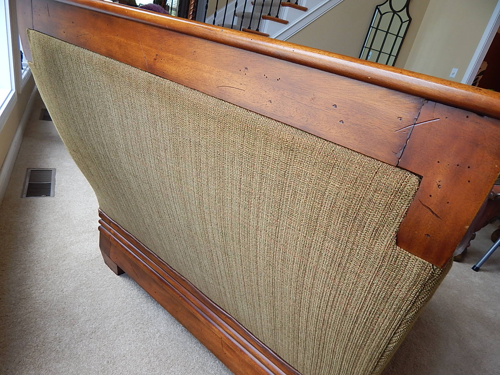 Stylish Lauren Brooks Vanguard Fabric/Leather Chair