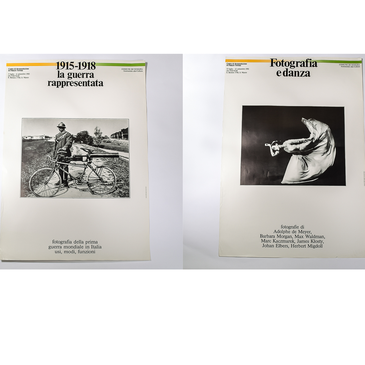 Pair of 1981 Comune di Venezia Photography Exhibit Posters