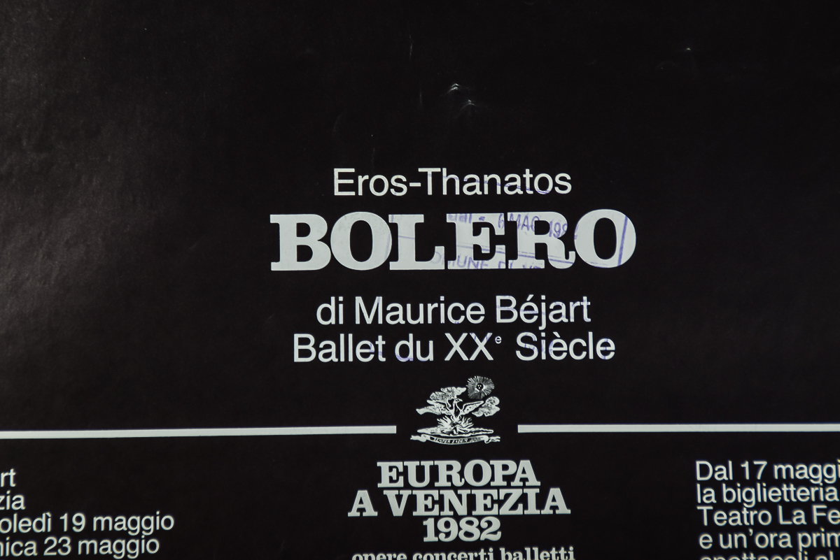 1982 Bolero Comune Di Venezia Poster