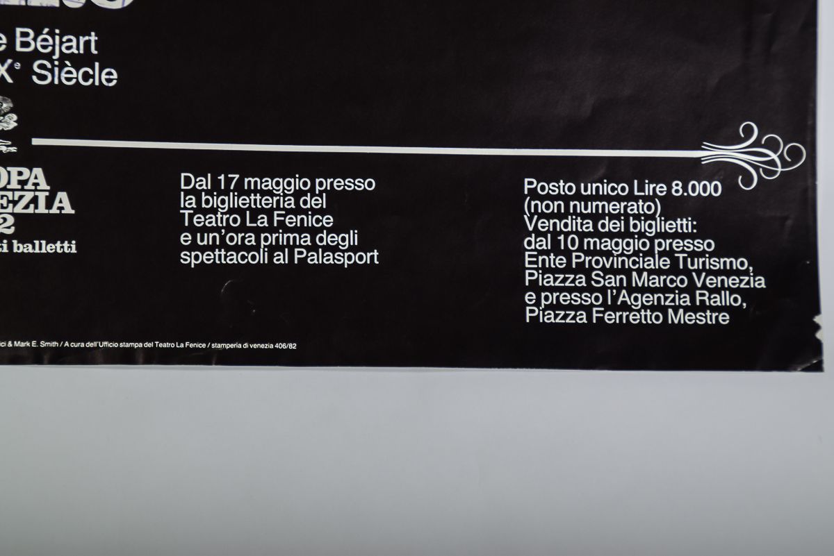 1982 Bolero Comune Di Venezia Poster