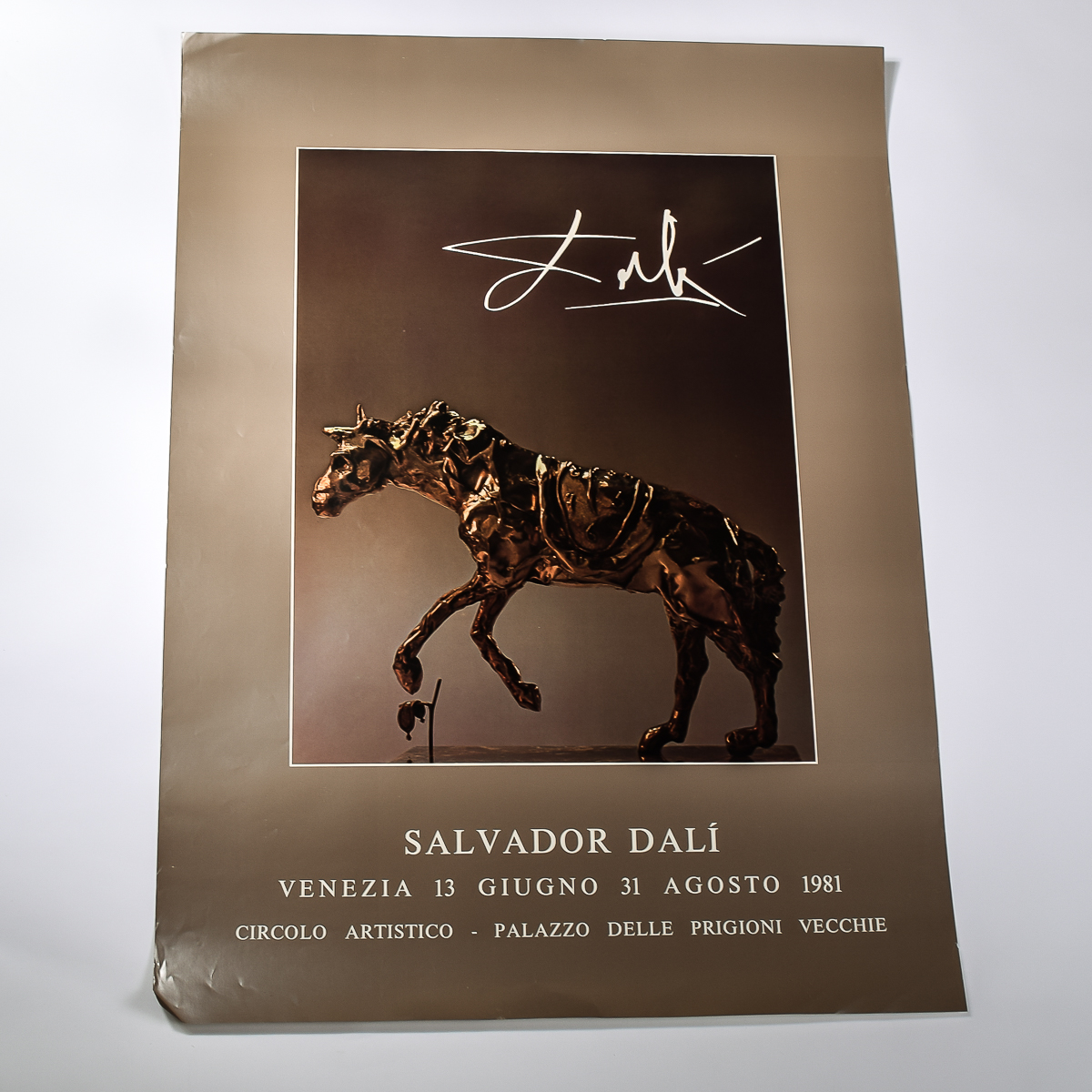 Salvador Dali 1981 Italian Art Poster