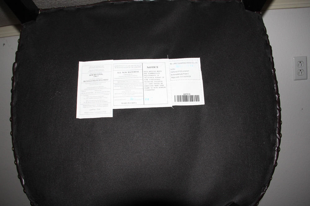 Brown Leather Quilted Library Chair