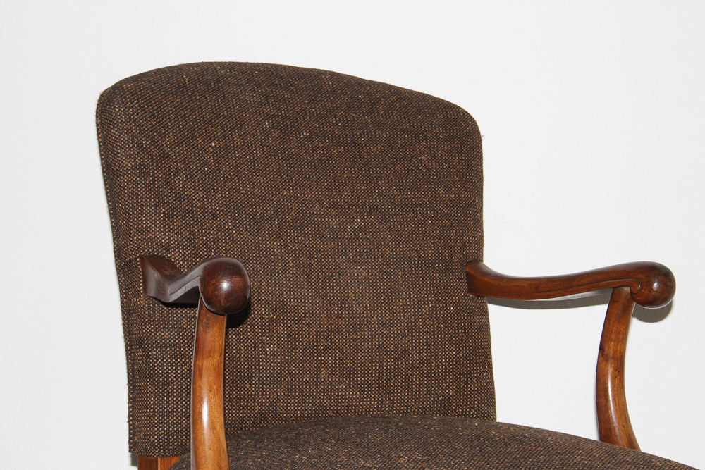 Custom Upholstered Swivel Desk Chair