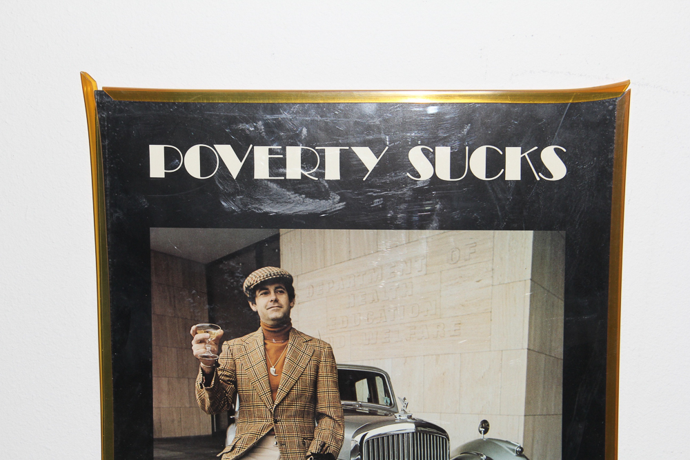 Vintage Poster Art of "Poverty Sucks"