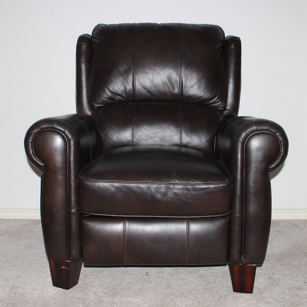 Barcalounger Espresso Brown Leather Recliner