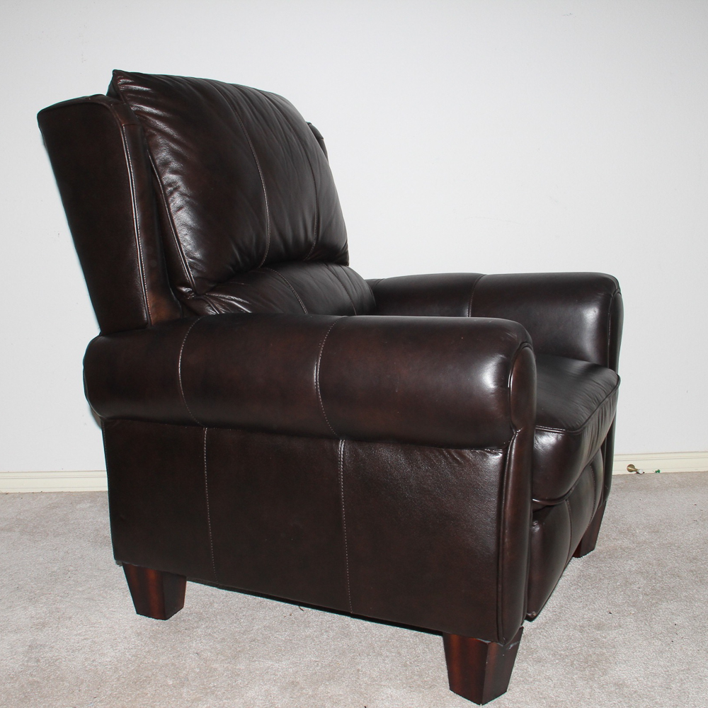 Barcalounger Espresso Brown Leather Recliner