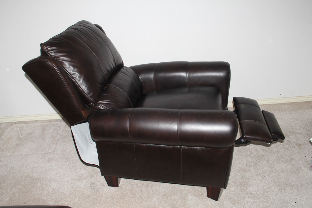 Barcalounger Espresso Brown Leather Recliner