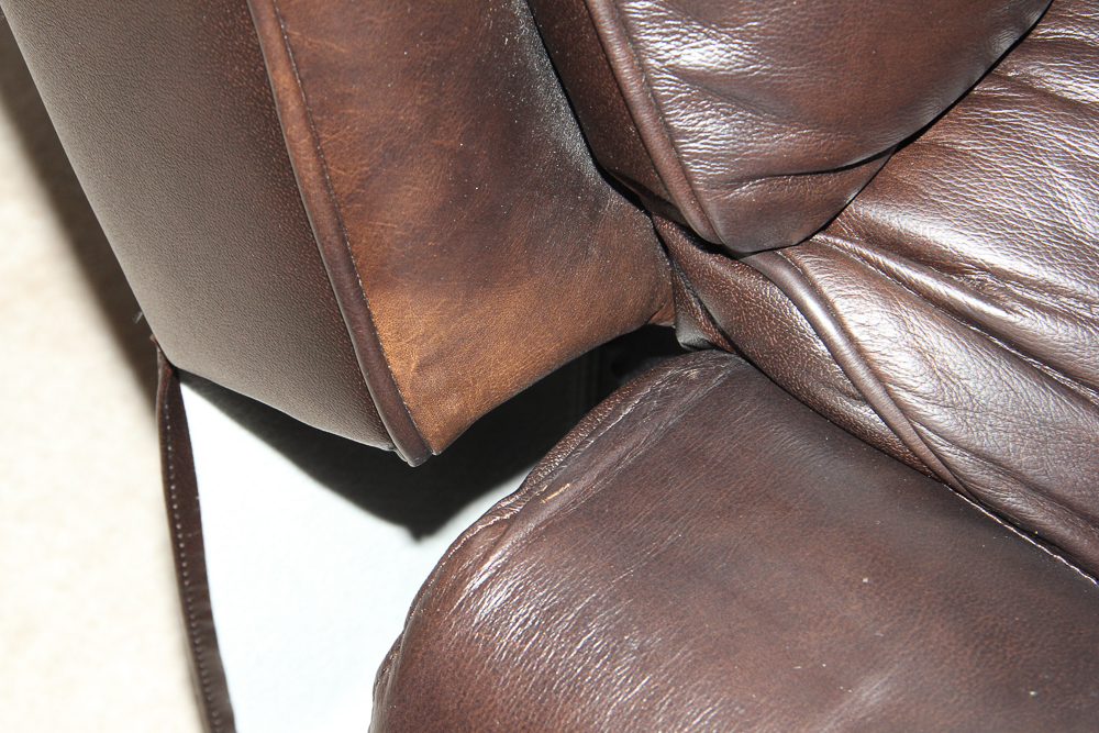 Barcalounger Espresso Brown Leather Recliner