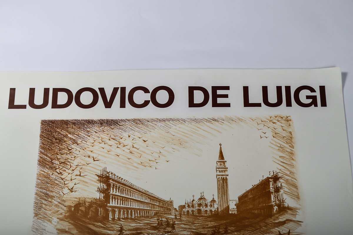 1982 Ludovico De Luigi Italian Art Poster
