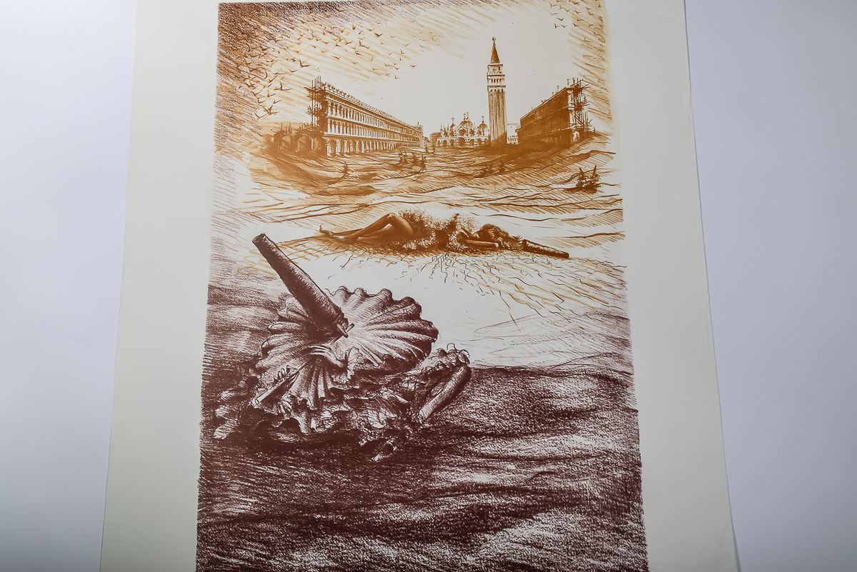 1982 Ludovico De Luigi Italian Art Poster