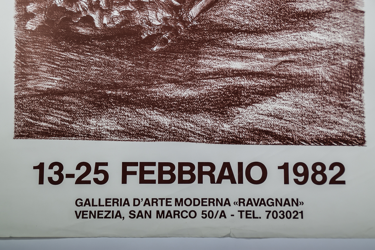 1982 Ludovico De Luigi Italian Art Poster