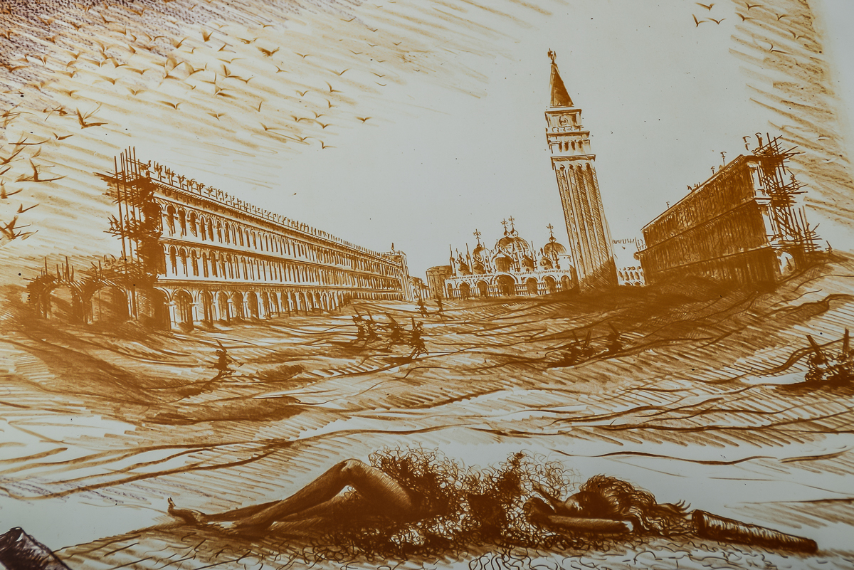 1982 Ludovico De Luigi Italian Art Poster