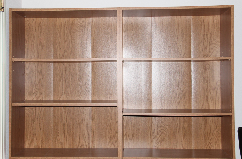 Pair of Composite Wood Bookcases