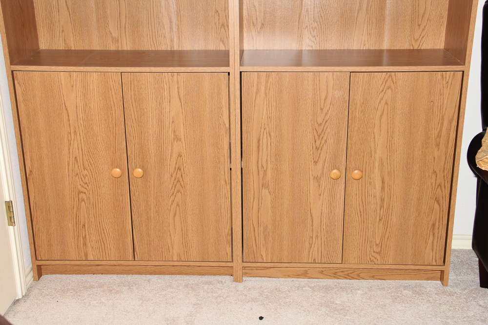 Pair of Composite Wood Bookcases