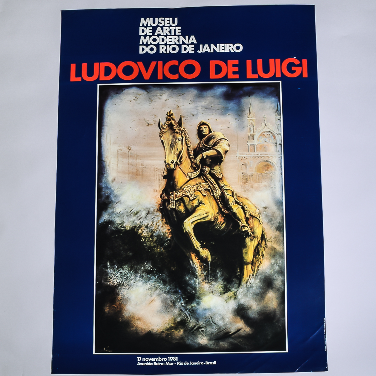 1981 Ludovico De Luigi Art Poster