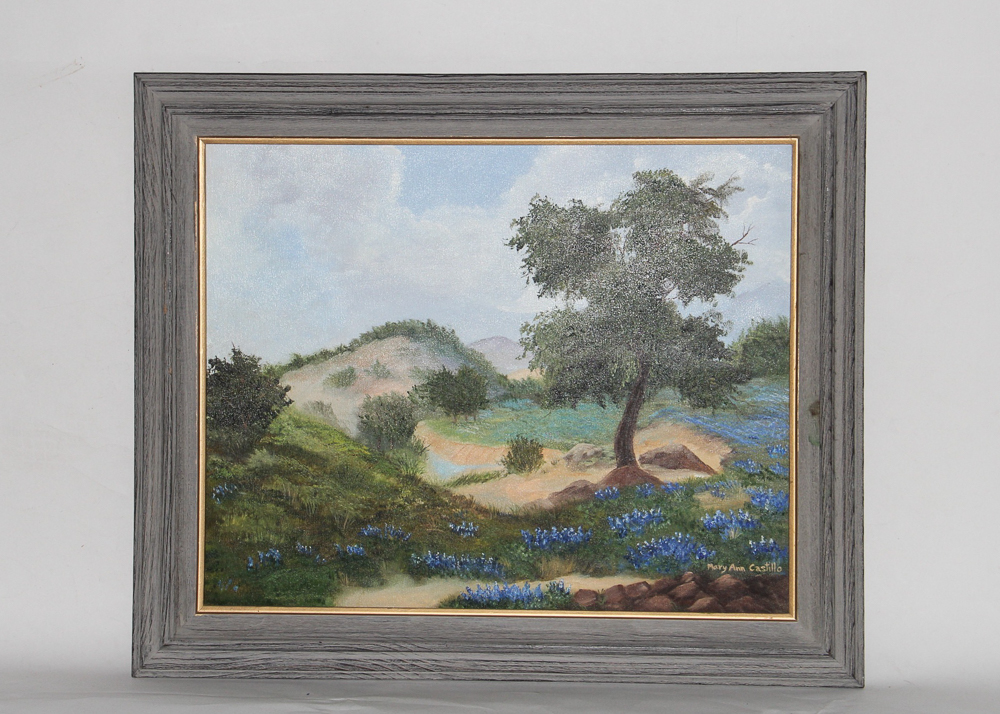 Pair of Original, Signed Oil Paintings Inspired by Nature