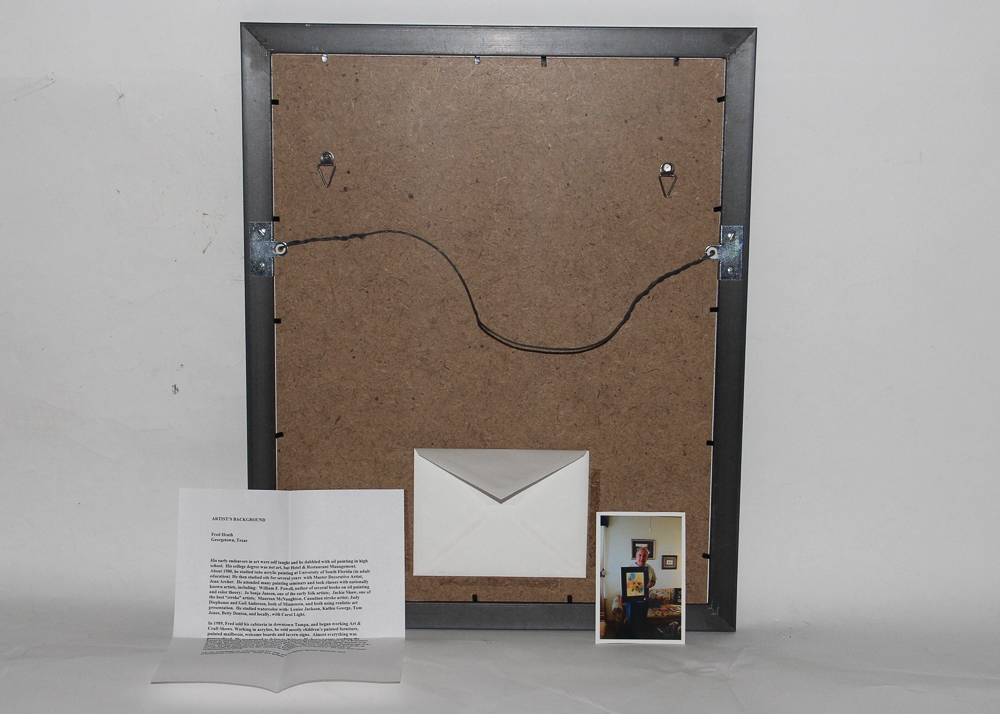 Original Signed Watercolor Painting by Fred Heath, "Lilies"