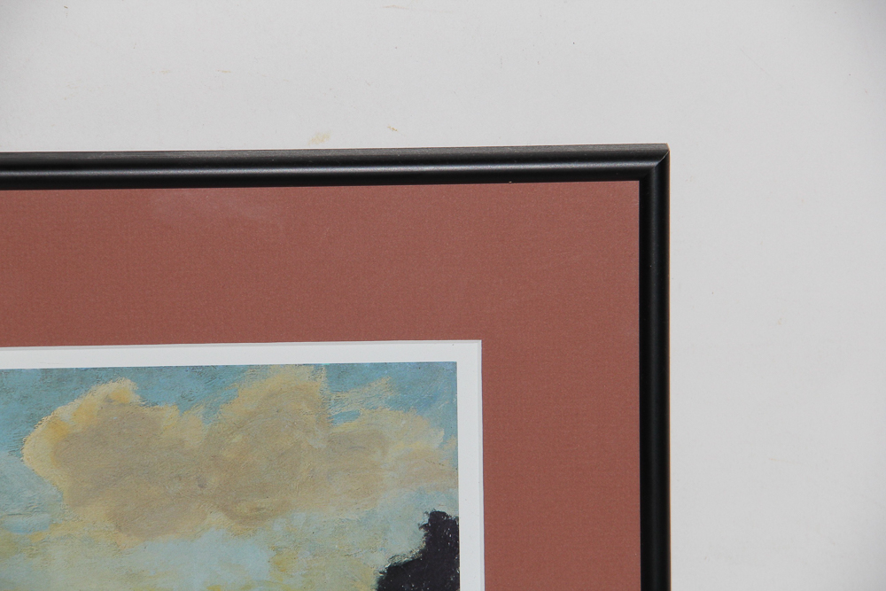 Winston Churchill Reproduction Print of "View from Chartwell"