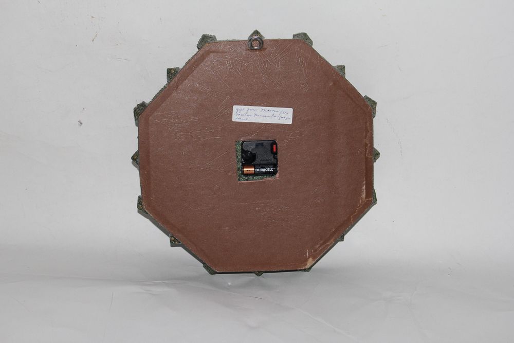 Moulded Mexican Orbicular Granite Style Wall Clock