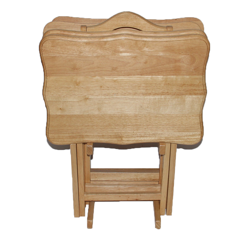 Set of TV Trays in Stand