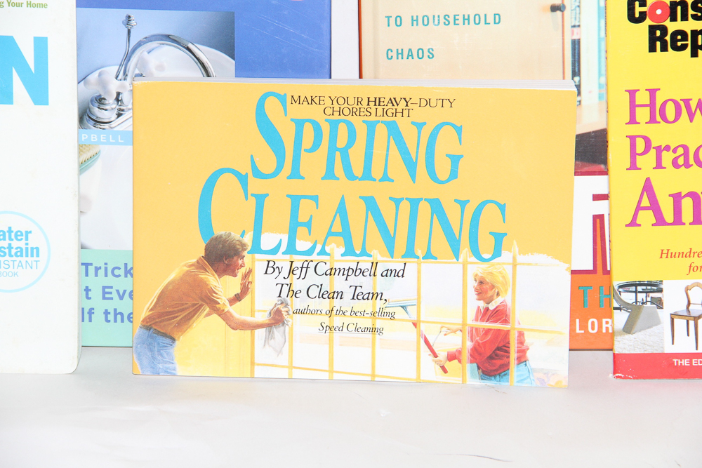 Selection of Household Cleaning Books
