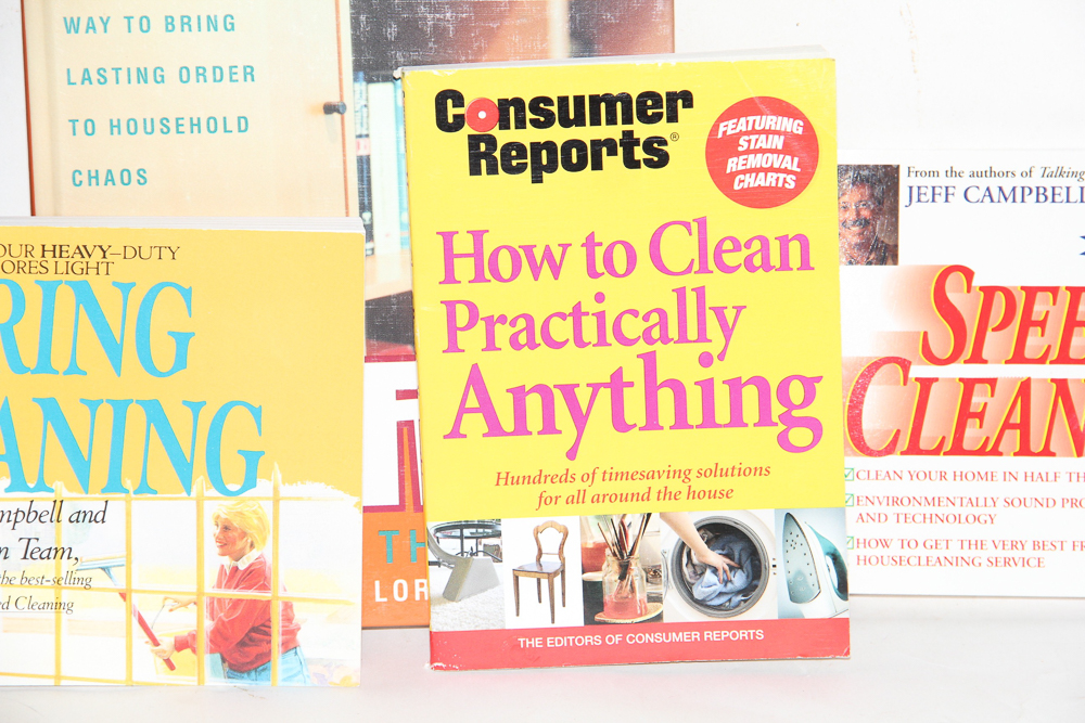 Selection of Household Cleaning Books