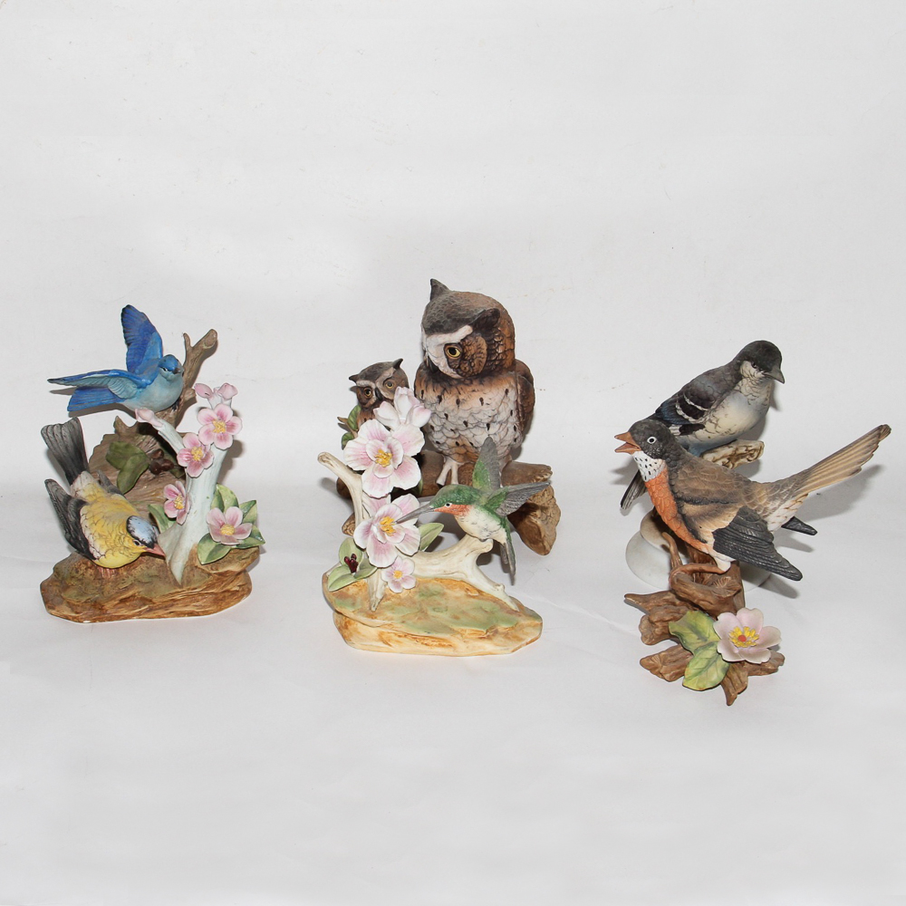 Selection of Lefton Limited Edition and Specialty Bird Figurines