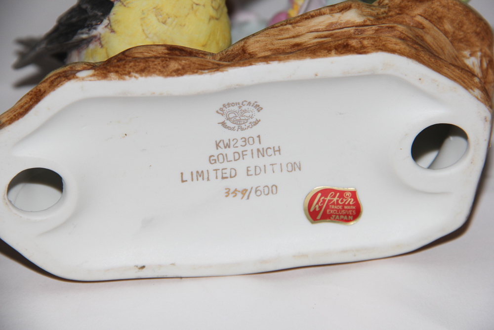 Selection of Lefton Limited Edition and Specialty Bird Figurines