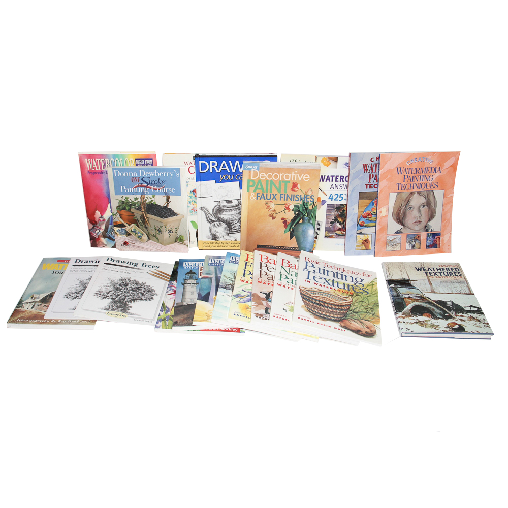Collection of Painting, Drawing and Watercolor Books