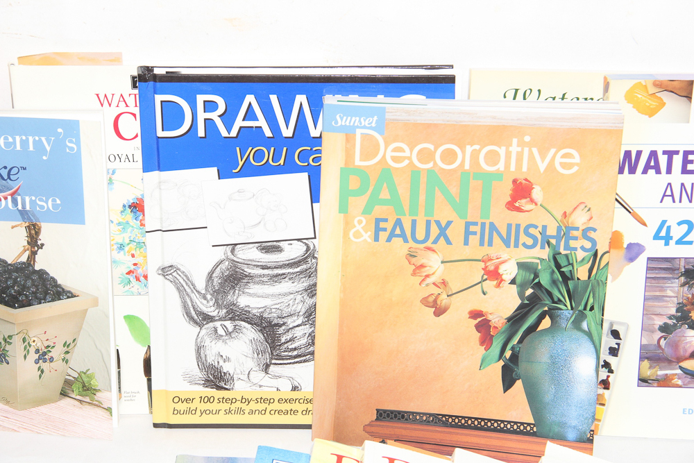 Collection of Painting, Drawing and Watercolor Books